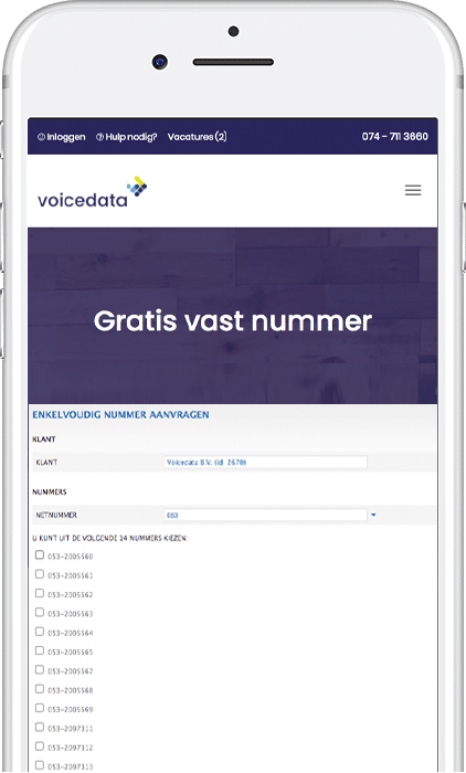 gratis vast nummer mobiel